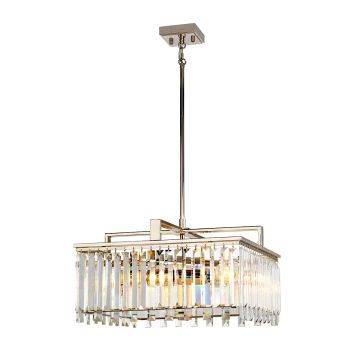 Aries 4 Light Large Chandelier - Polished Nickel