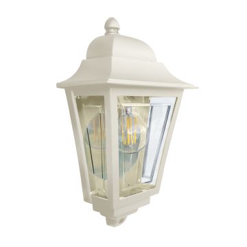 Deco Lane 1lt Half Wall Lantern - Cream