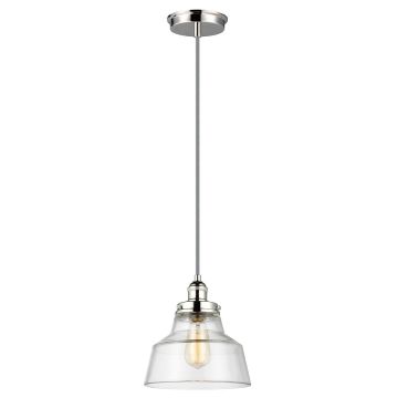 Baskin 1 Light Pendant - Polished Nickel