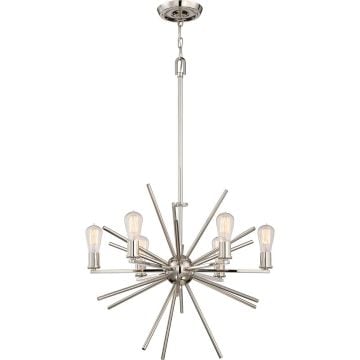 Carnegie 6 Light Chandelier - Imperial Silver