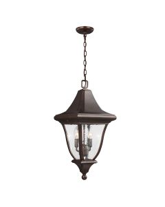Oakmont 3 Light Medium Chain Lantern - Patina Bronze