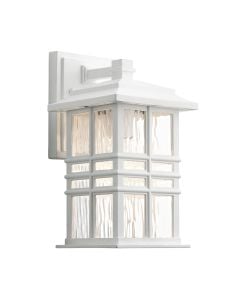 Beacon Square 1 Light Small Wall Lantern - White