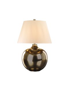 Ottoman 1 Light Table Lamp - Ivory shade - Bronze Metalic, Ivory Shade