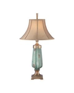 Monteverde 1 Light Table Lamp - Green/Aged Brass