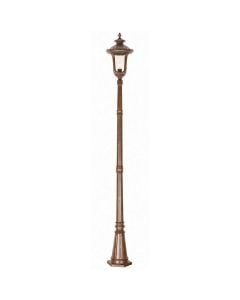 Chicago 1 Light Medium Lamp Post - Rusty Bronze Patina