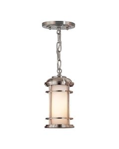 Lighthouse 1 Light Small Chain Lantern - Brushed Steel