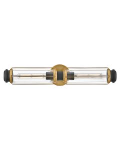 Masthead 2lt Wall Light - Heritage Brass & Black