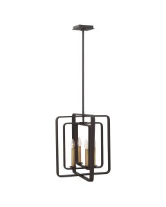 Quentin 4 Light Tall Pendant Chandelier - Buckeye Bronze