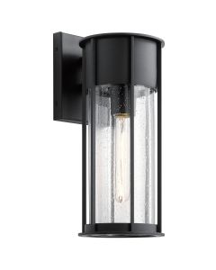 Camillo 1lt Medium Wall Lantern - Textured Black