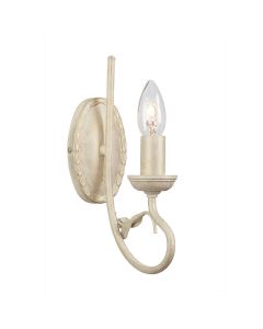 Olivia 1 Light Wall Light - Ivory/Gold Patina