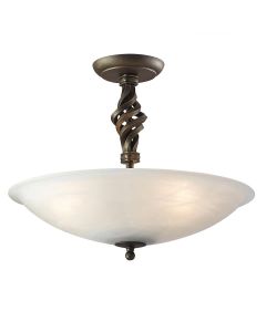 Pembroke 3 Light Semi-Flush - Black/Gold