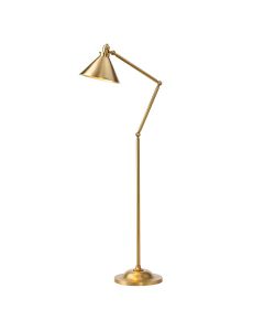 Provence 1 Light Floor Lamp - Aged Brass