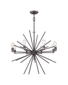 Carnegie 8 Light Chandelier - Western Bronze