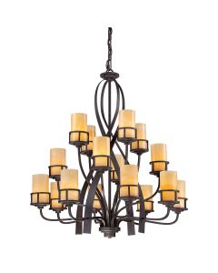 Kyle 16 Light Chandelier - Imperial Bronze